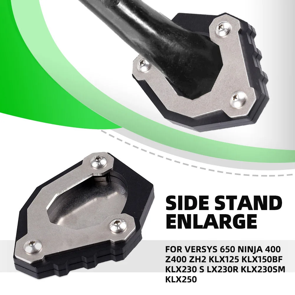 

Foot Side Stand Extension For KAWASAKI Versys 650 Ninja 400 Z400 ZH2 KLX125 KLX150BF KLX230 S LX230R KLX230SM KLX250 Kickstand
