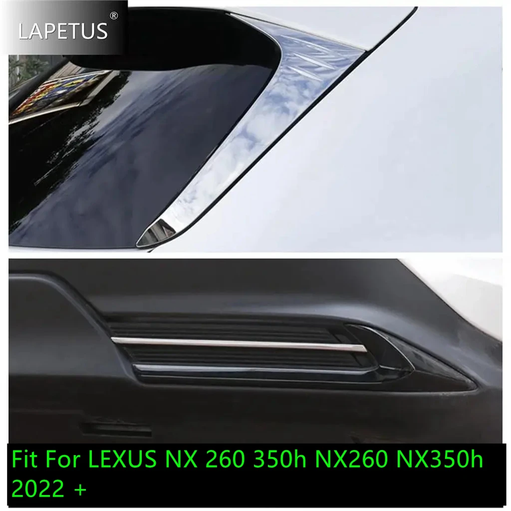 

Car Rear Bumper Lid Decor Strip / Window Spoiler Bezel Panel Cover Trim For LEXUS NX 260 350h NX260 NX350h 2022 2023 Accessories