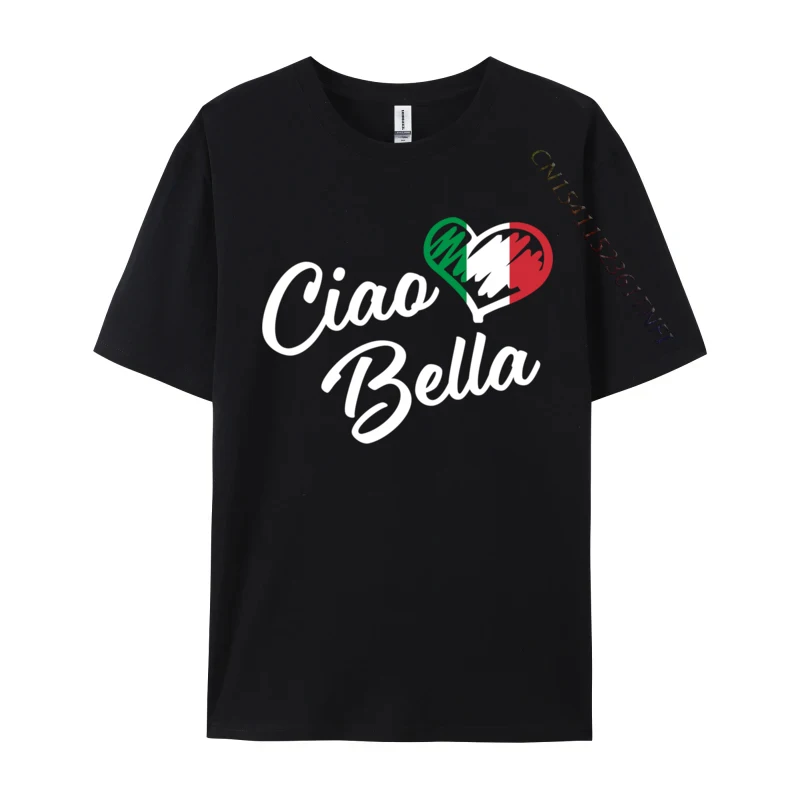 Ciao Bella Italian Hello Beautiful Coupons Men Top T-Shirt Printed Fashionable Tops & Tees Pure Cotton 3D Printed Sweatshirts