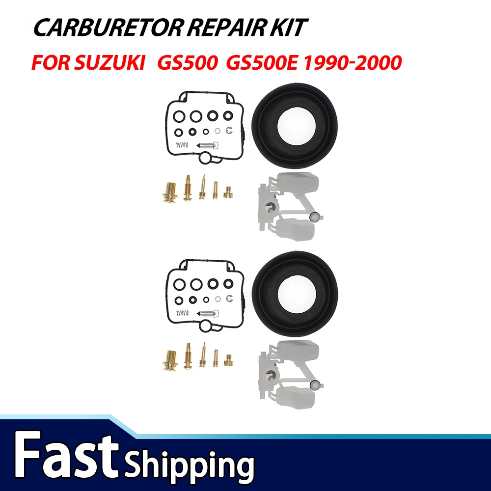 FOR Suzuki GS500 GS500E 1990-2000 Gs500e 1994-2000 Carburetor Repair Kit Diaphragm Float