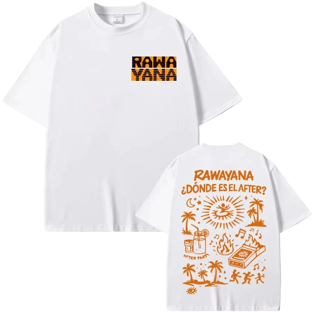 Summer 2026 Hot Selling Venezuelan Indie Band Rawayana Theme Outdoor Casual Fashion Short-sleeved T-shirt for Men Y2k