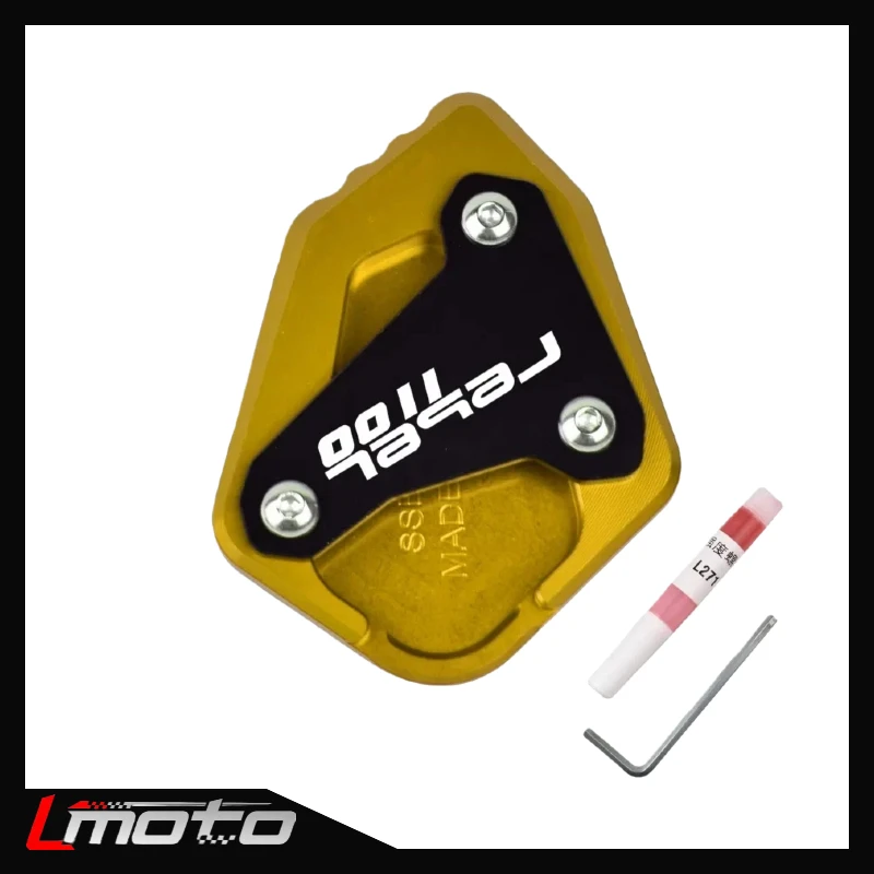 

Motorcycle Kickstand Enlarger For Honda Rebel CM CMX 1100 2021-2024 2023 Side Stand Pad Kick Stand CMX1100 CM1100 Accessories