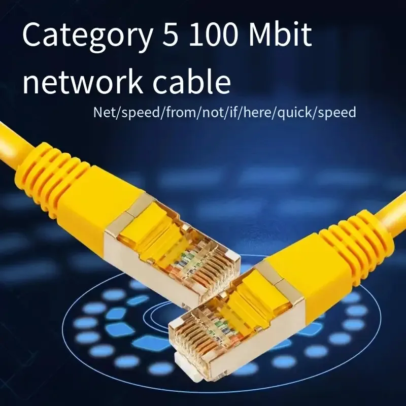 [كابل Cat5e عالي السرعة] كابل إيثرنت Cat5e عالي السرعة |   8 سنون ذكر إلى ذكر للاستخدام المنزلي والمكتبي