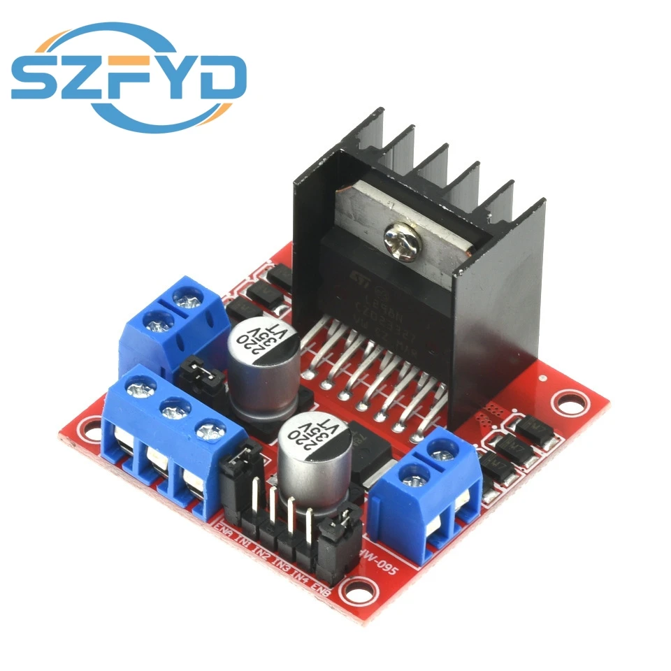 L298N DC Motor Driver Module L298N Stepper Motor Smart Car Robot Breadboard Peltier High Power L298 DC Motor Driver for Arduino