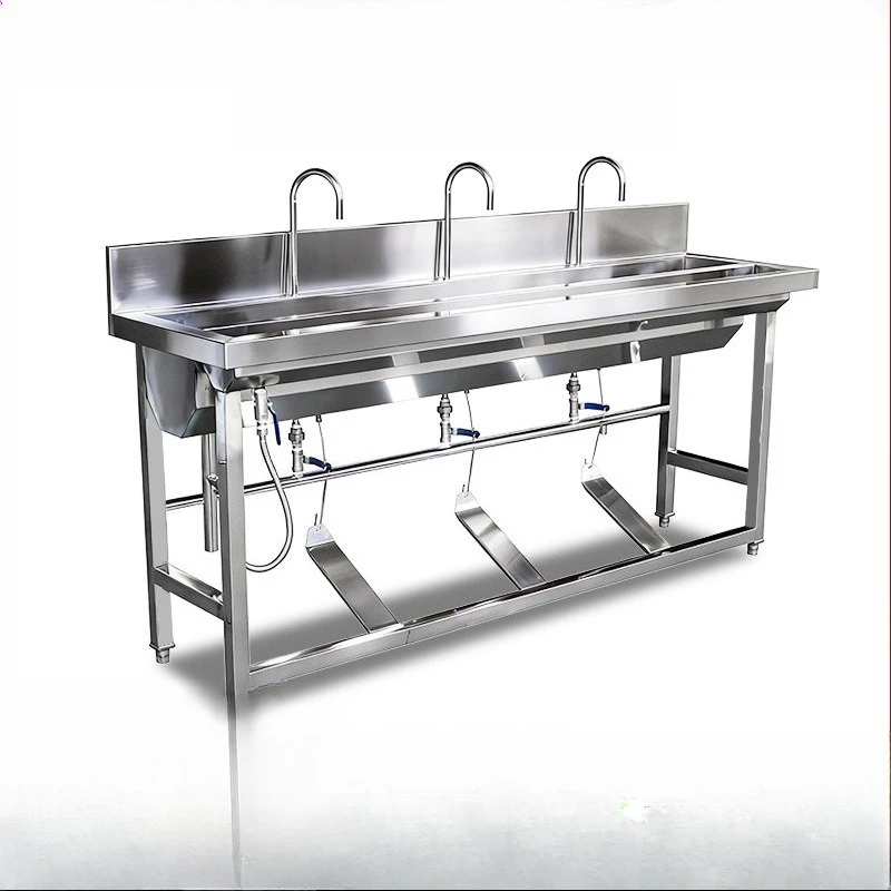 Food factory hand sanitizer, stainless steel foot-pedal sanitizer, thickened stainless steel foot-pedal