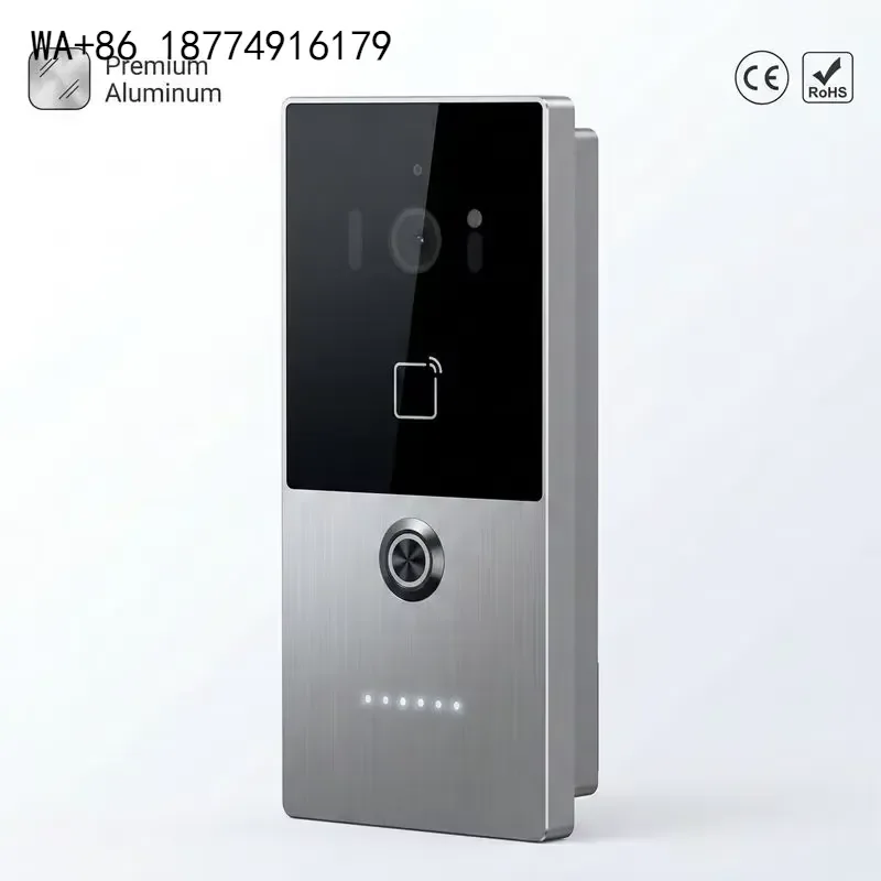 wmwmnu Smart Video Doorbell Outdoor Unit 1080P HD IP65 Waterproof PoE/Wi-Fi Wired Intercom Station Access Control for