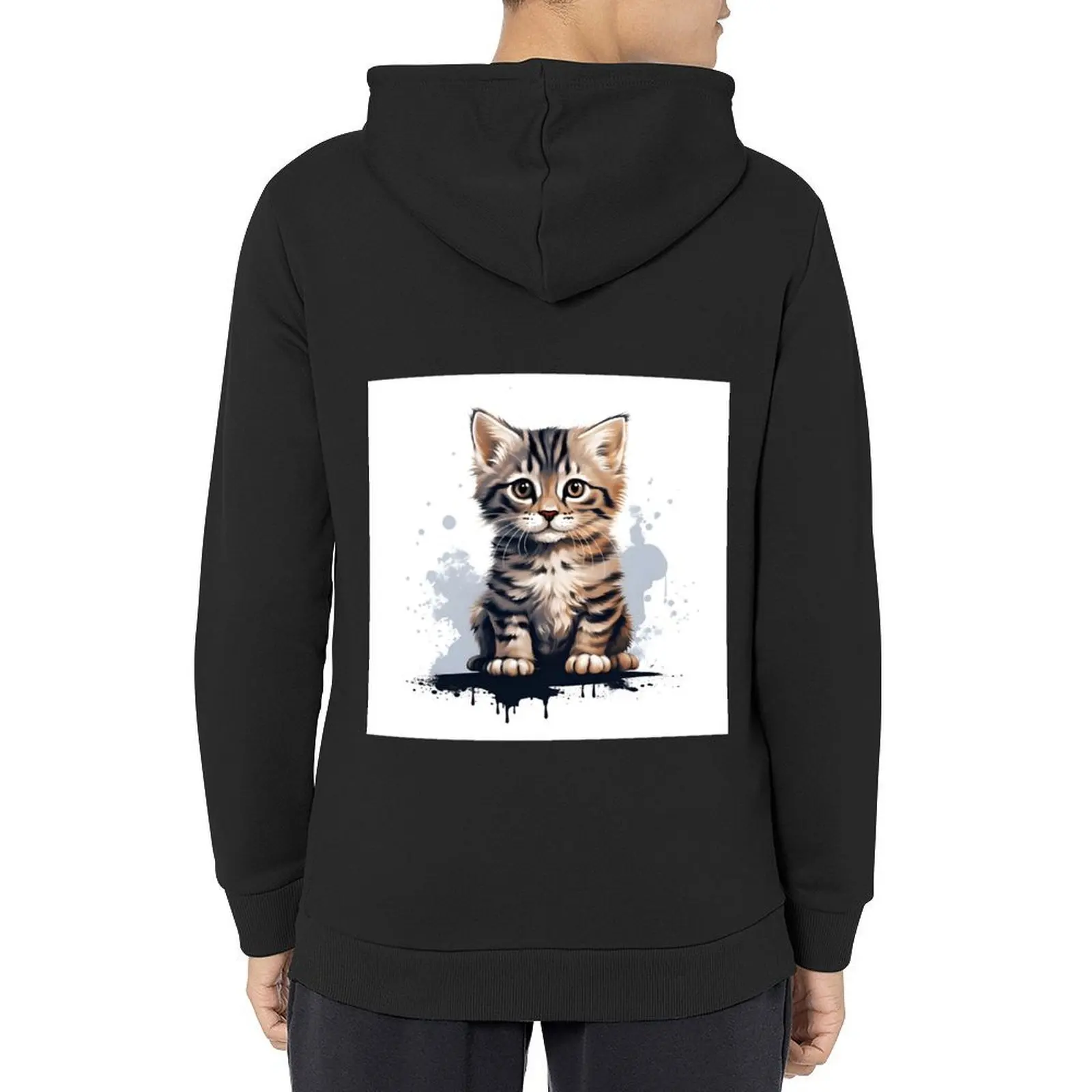 

Tabby Cat Hoodie men's sweat-shirt set men's sweat-shirt mens clothes clothes for men hoodie streetwear