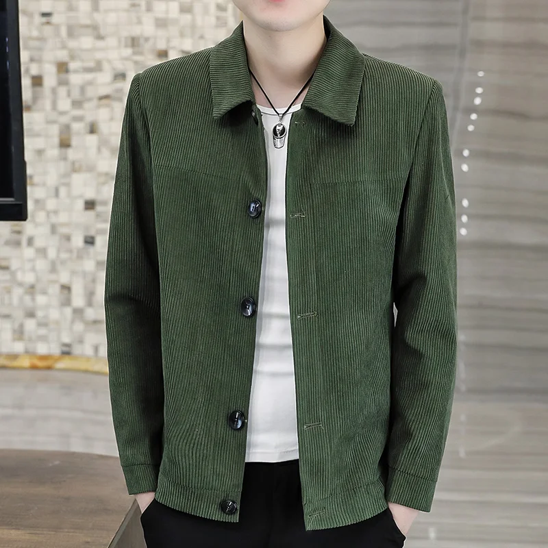 

New High Quality Fashion with Handsome Fashion Casual Corduroy Jacket Autumn and Winter Casual Cargo Jacket