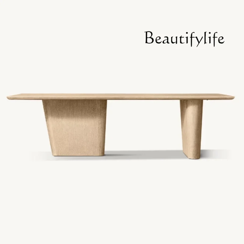 

C40 Американский простой прямоугольный обеденный стол из массива дерева, мебель для ресторана, стол для виллы