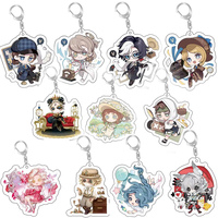 Identity V Anime KeyChain Apollo Joseph Desaulniers Grace Margaretha Zelle Men Key Chain for Women Acrylic Keyring Pendant Gifts