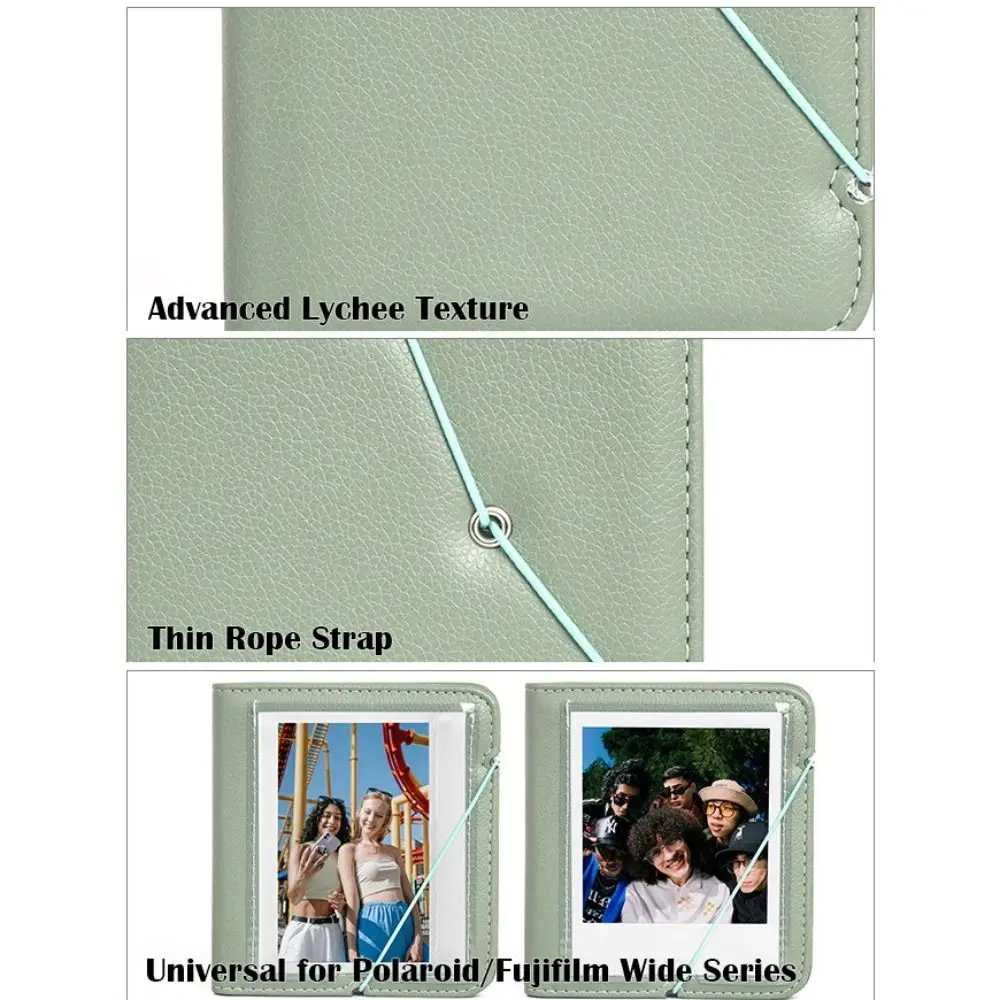Álbum de fotos Universal de 28 bolsillos y 5 pulgadas de ancho Instax para Fujifilm Instax W400/W300, álbum de almacenamiento de imágenes con sello para cámara instantánea