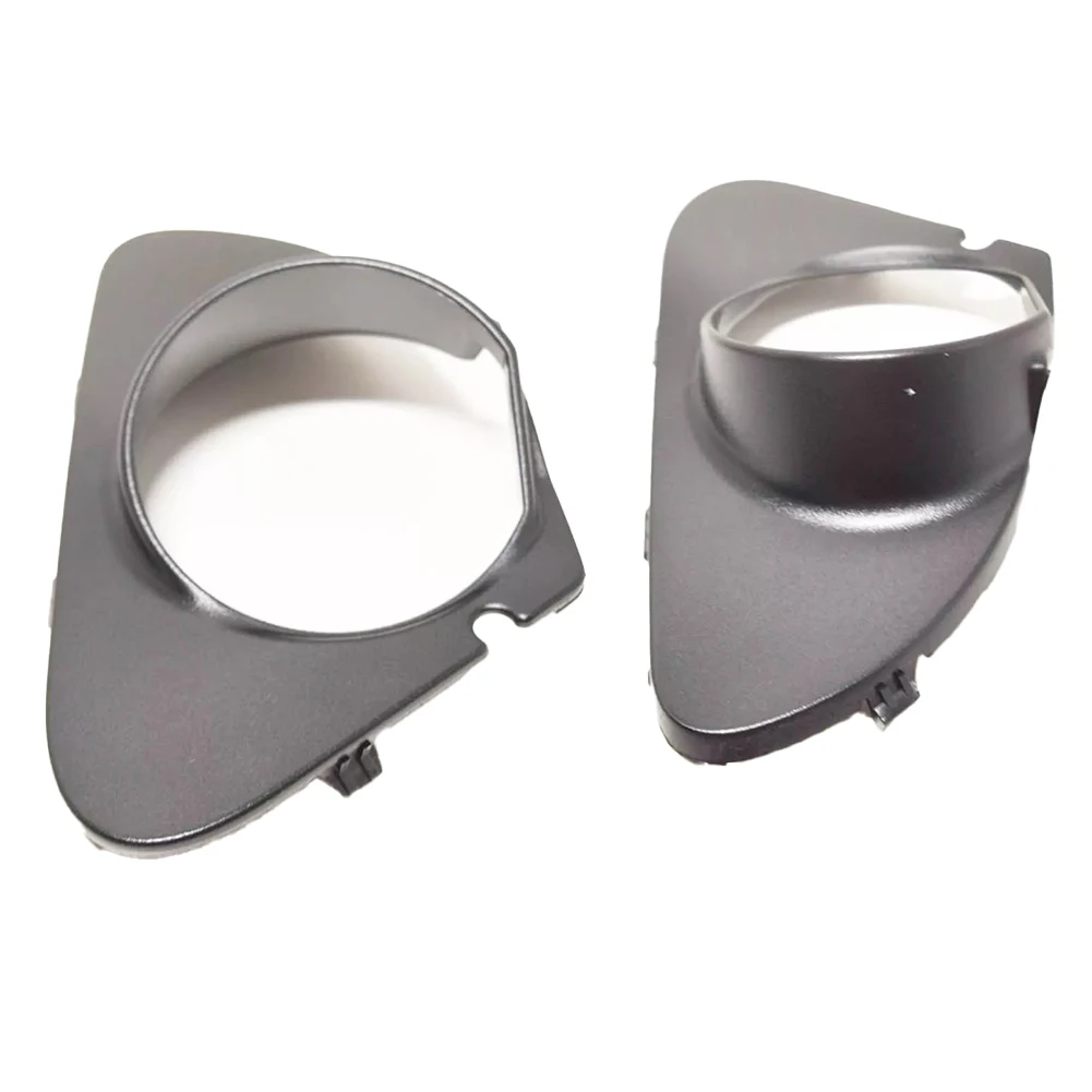 

Black ABS Front Pair of Fog Light Covers Designed for BMW Vehicles Model Years Two Thousand to Two Thousand Ten