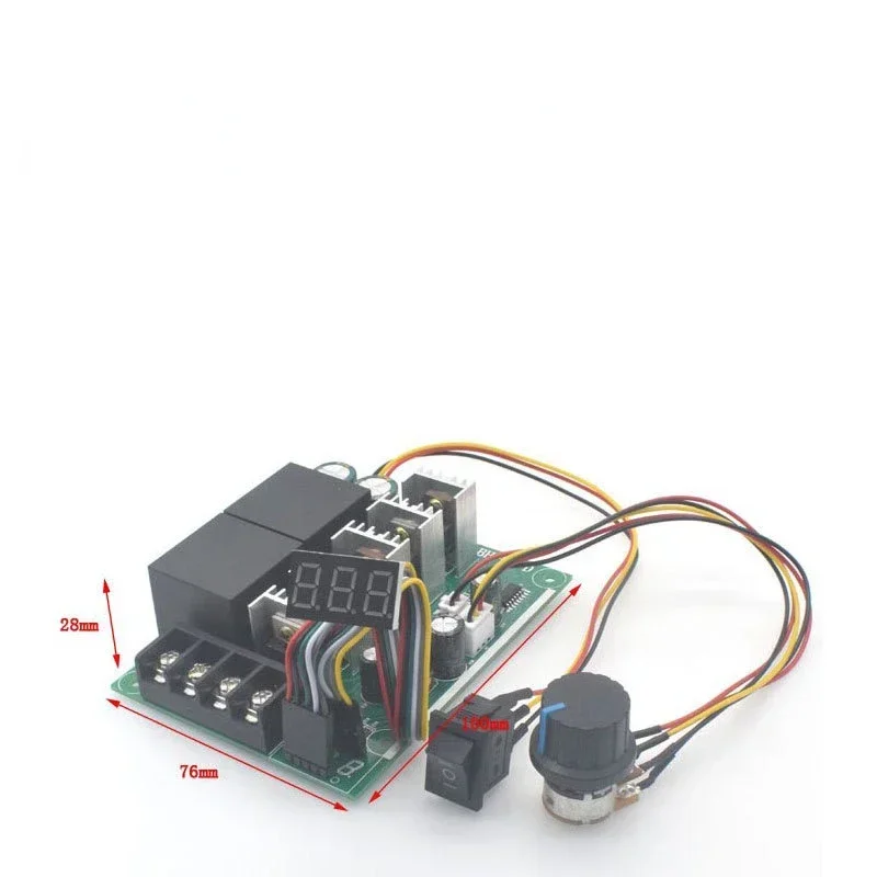 PWM speed controller  DC motor Digital display 0~100% adjustable drive module Input MAX40A 12V 24V