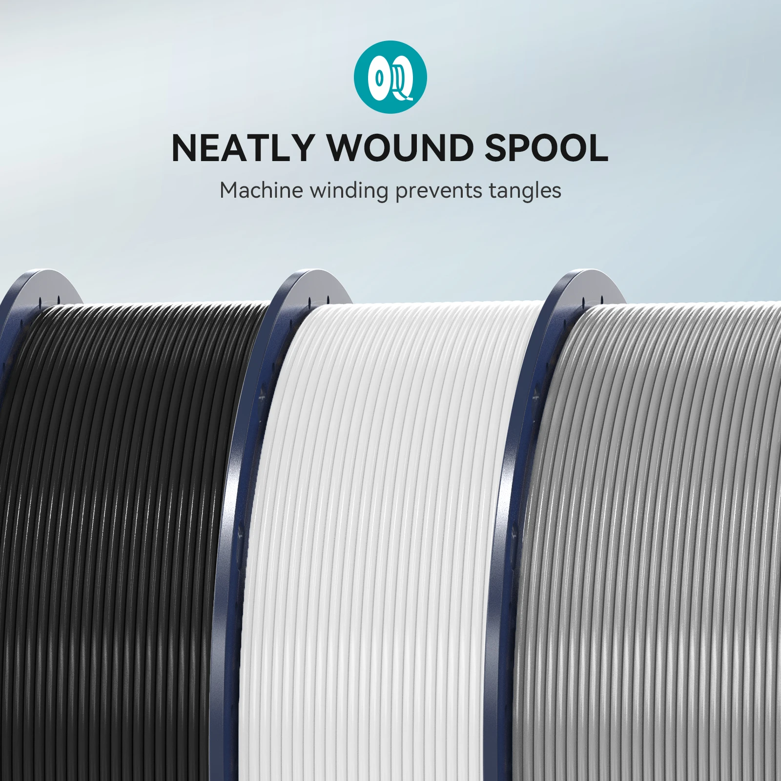 SUNLU PETG Filament 10kg 10Roll 1kg/Roll For Bambu/Creality Support All 3D Printer 1.75mm +/-0.02MM Neatly Wound Filament