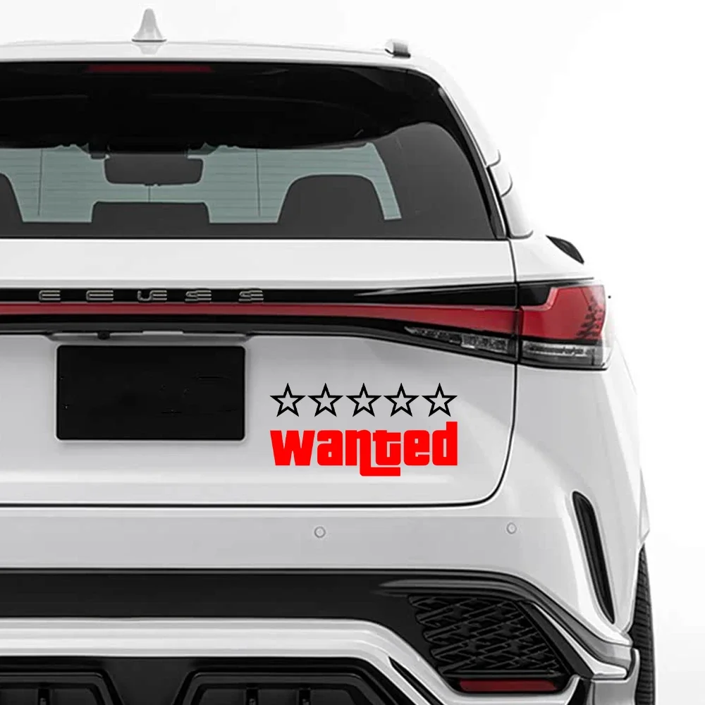 Autoaufkleber „Wanted“ – Laser-Auto-Sticker, lustige Vinylfolien-Aufkleber für Auto-Stoßstangen, Fenster, Motorräder, Laptops, Wände und Zubehör – Detail 12
