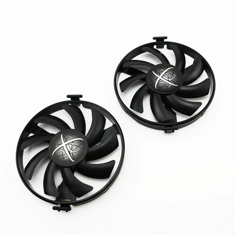 New FDC10U12S9-C 4PIN DC 12V 0.45A RX 570 580 GPU Fan for XFX AMD Radeon RX 480 470 570 580 470D RS Black Wolf Graphics Card view 3