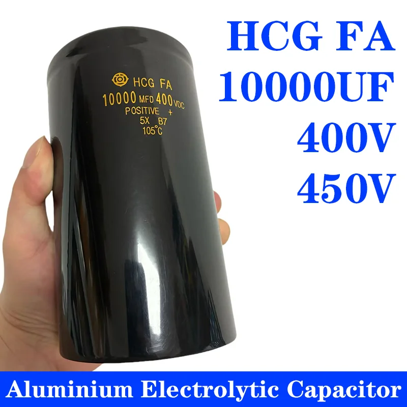 HCG FA 450V 400V 10000UF Aluminum electrolytic capacitor 450VDC 400VDC 10000MFD 10000UF 450V 10000UF 400V capacitors