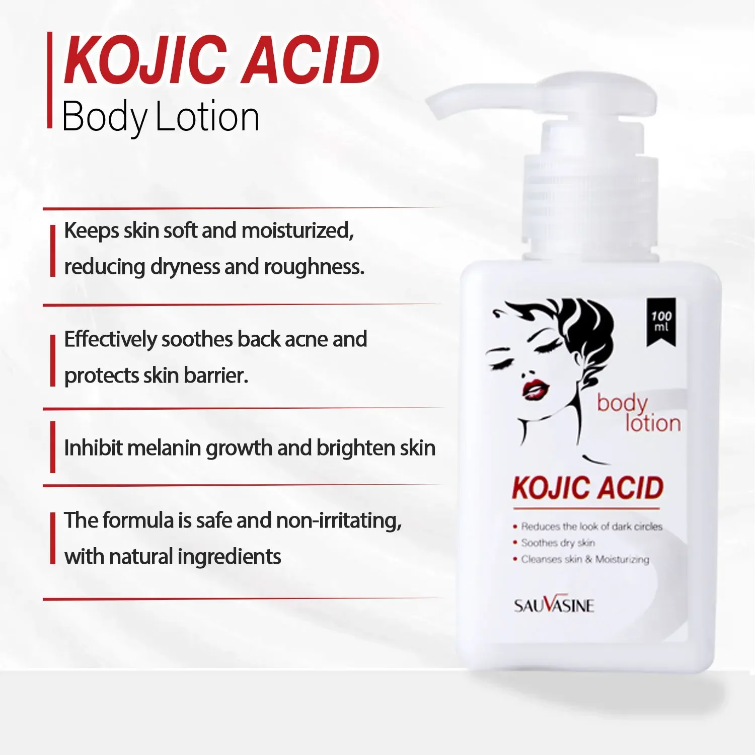 Kojic Acid Series Set Original Product Face Cream Body Lotion  Whitening Aging Acne Dark Spot Kojic Acid Soap Skin Care Set