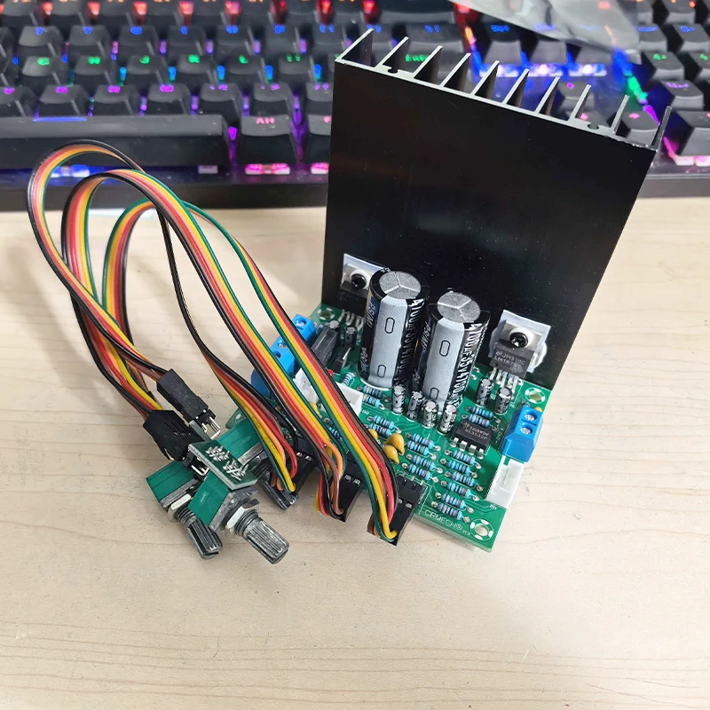 UNISIAN LM1875 Audio Amplifier Board LM1875 2.0 Channel with Tone Adjustable Power Amplifiers Suitable for desktop audio system