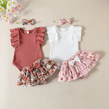 Ruffle Floral Baby Girl Set 1