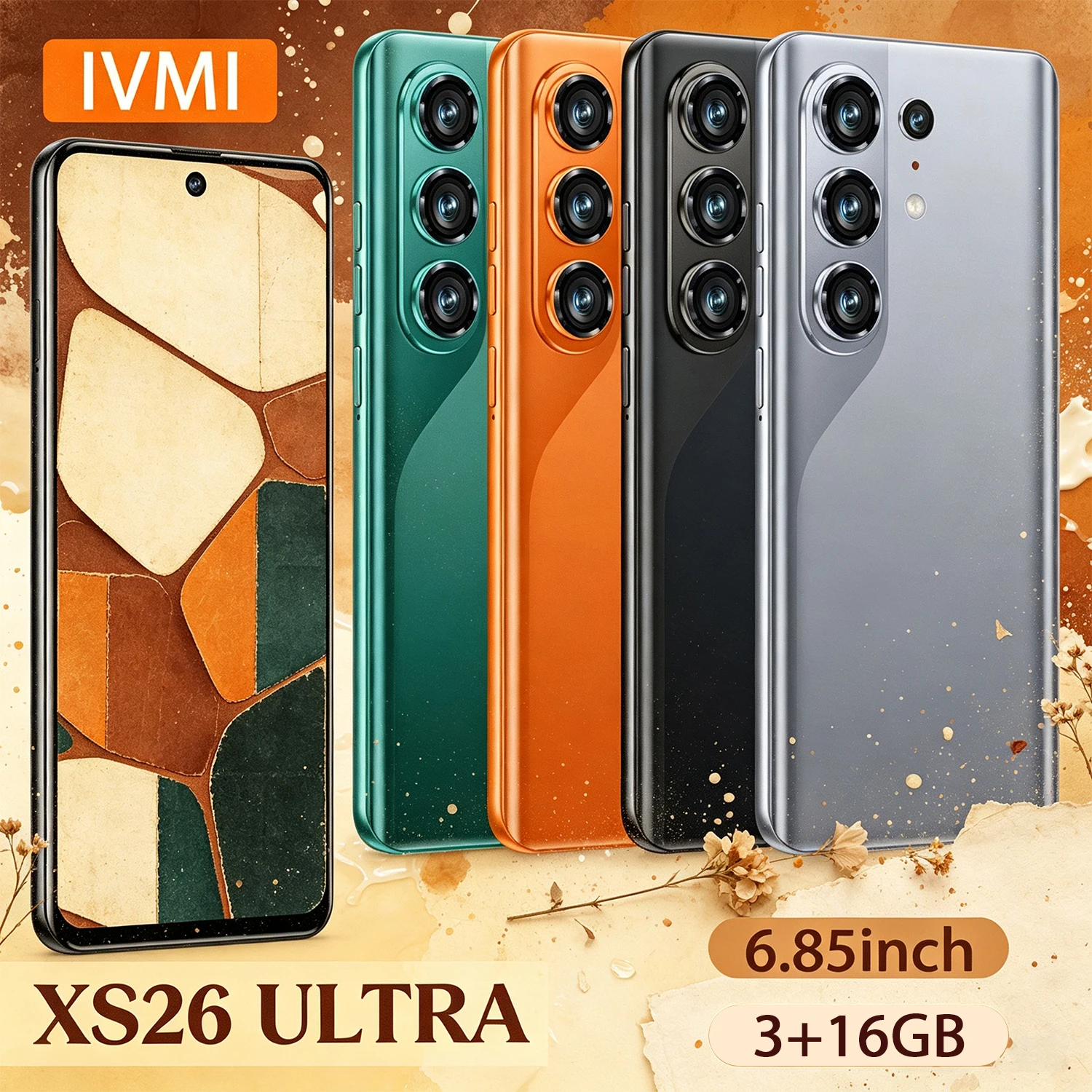 IVMI XS26 Ultra Smartphone Android 3GB+16GB  8+13MP 6.85