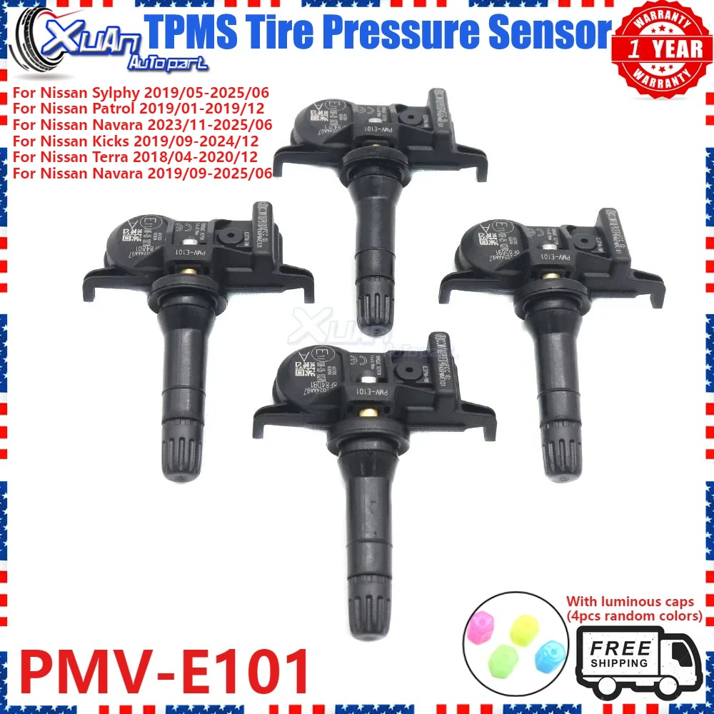 pmv-e101-pmve101-車-tpms-タイヤ空気圧監視システムセンサー-日産-qx50-タイタン-2016-2024-433mhz-40700-62b0a-40700-6lb0a用