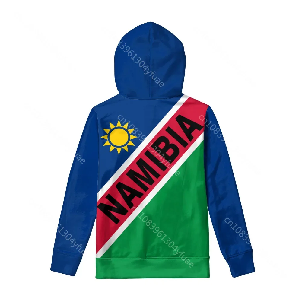 Namibia Zipper Hoodie free custom made name number nam Sweatshirt nation flag na namibian college print photo logo text Clothes