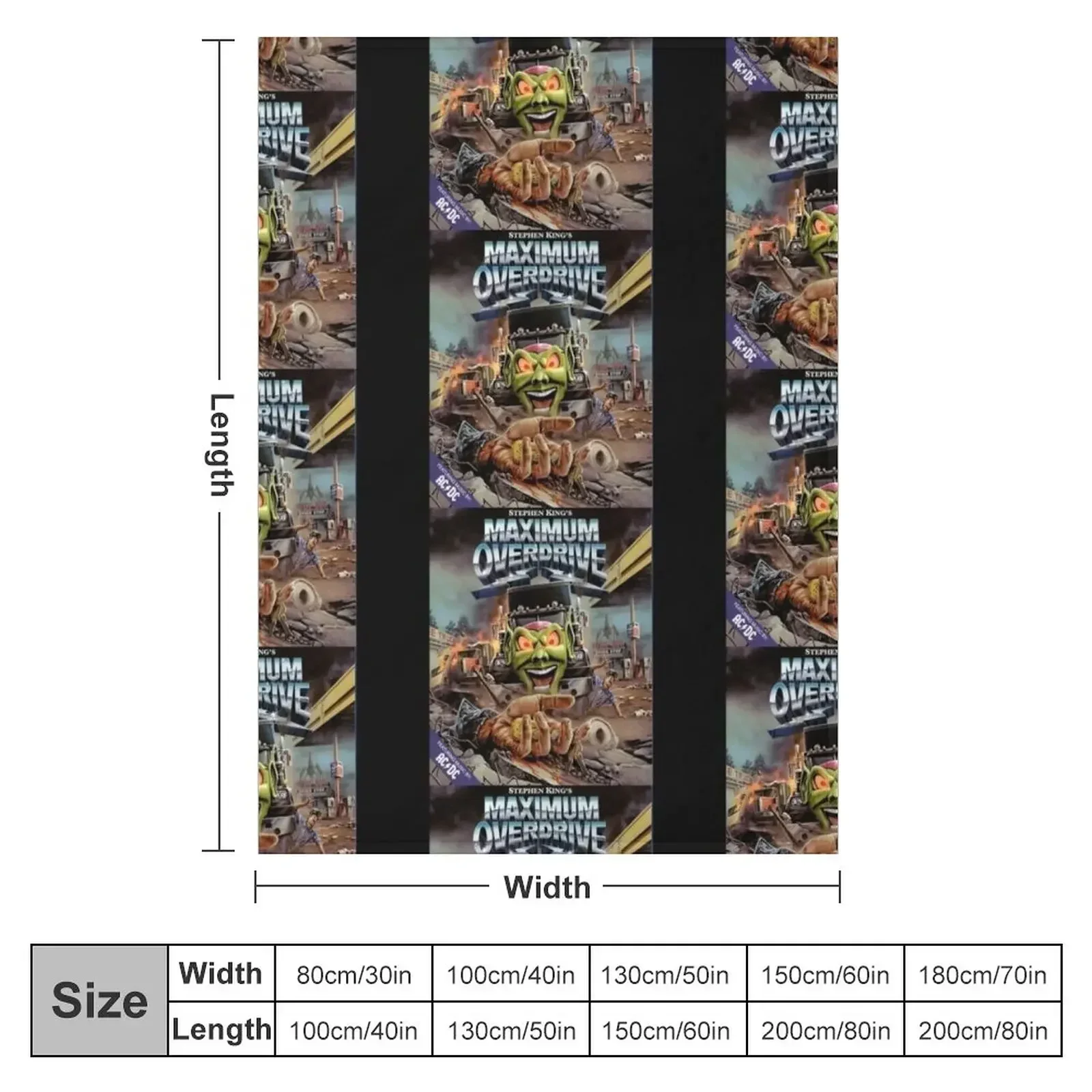 Maximum Overdrive Design Throw Blanket for winter Beach Blankets