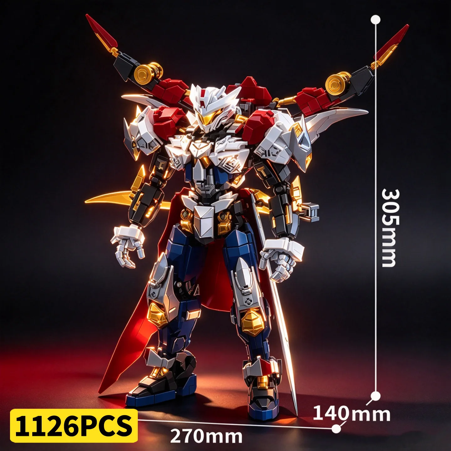 Mecha Series: Classic of Mountains and Seas - Houyi Transformable Robot Building Blocks Archer Model Display Piece (MOC)