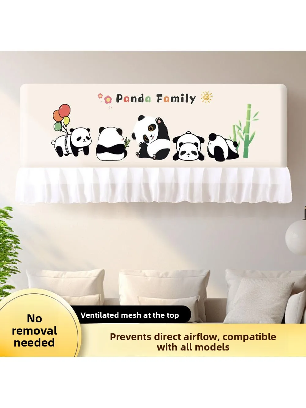 

Full-Pack Hanging Air Conditioning Dust Cover Protect Indoor Machine Washable Polyester Dustproof Cover for Home Dust Control