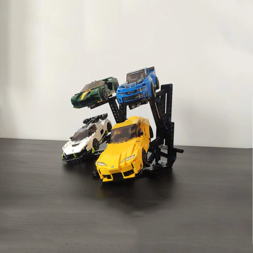Speed Series MOC XL Display Stand Racing Base City Garage exhibit 3385 65634 Building Block DIY Toy Children Birthday Gift Title