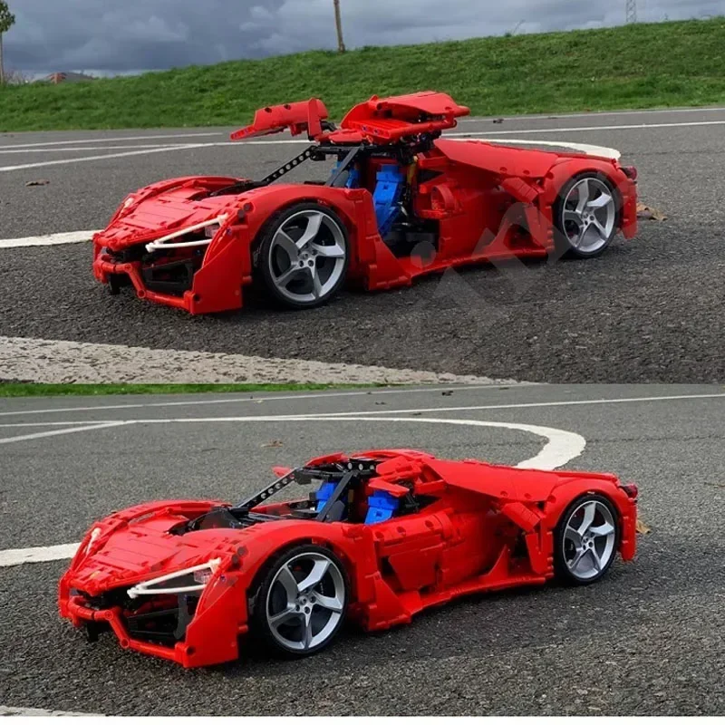 MOC-127902 Wyścigowy F80 Concept Car 42143 Speed Racing Formula Car 2636PCS Montażowe Klocki MOC DIY Prezent na Boże Narodzenie