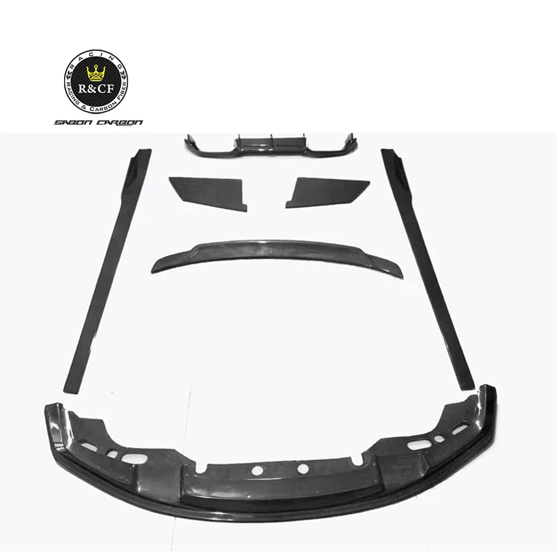 

For 16-18 BMW F87 M2 M2C Competition Front Bumper Lip Splitter Diffuser Side Skirts Spoiler Racing M Style Bodykit M2C