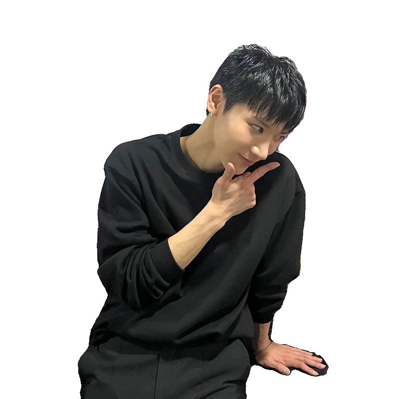 Bluza damska WayV z czystej bawełny, okrągły dekolt, luźny krój, idealna na wiosnę i jesień, na koncert, codzienna, wygodna, długa bluza z kapturem.