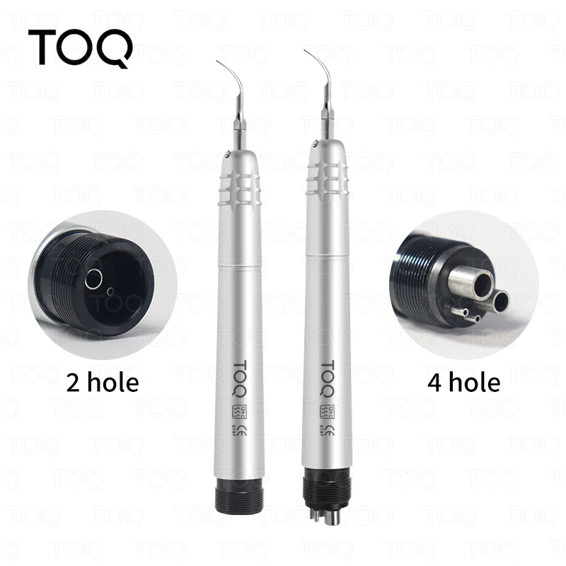 Dental Ultrasonic Air Scaler Handpiece Kit 2/4 Hole Options With G1/G2/G3 Tips For Dental Clinic Teeth Cleaning & Tartar Removal