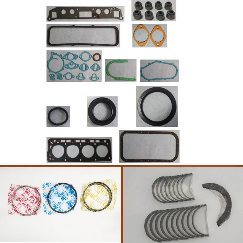 H15 engine complete overhaul full gasket set kit main crankshaft connecting  con rod bearing piston ring for Nissan forklift