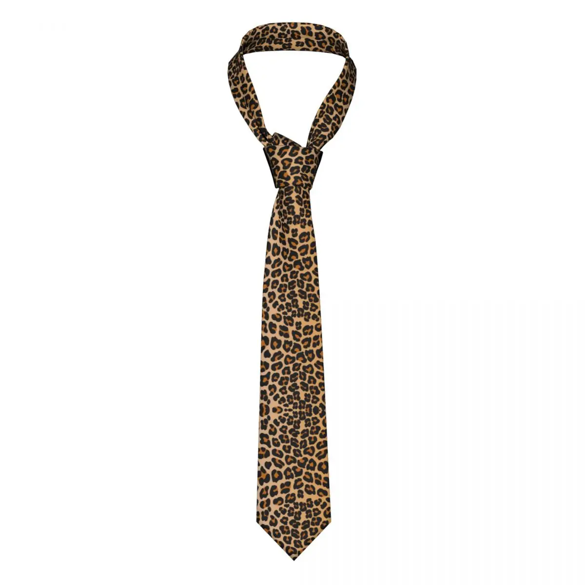 Leopard Men Women Necktie Slim Polyester 8 cm Classic Animal Neck Tie for Mens Accessories Business