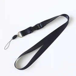 Releasable Nylon Iron Ring Keychain Straps for Phone Keys Multifunction Long Lanyard Outdoor Activities Anti Loss Neck Rope