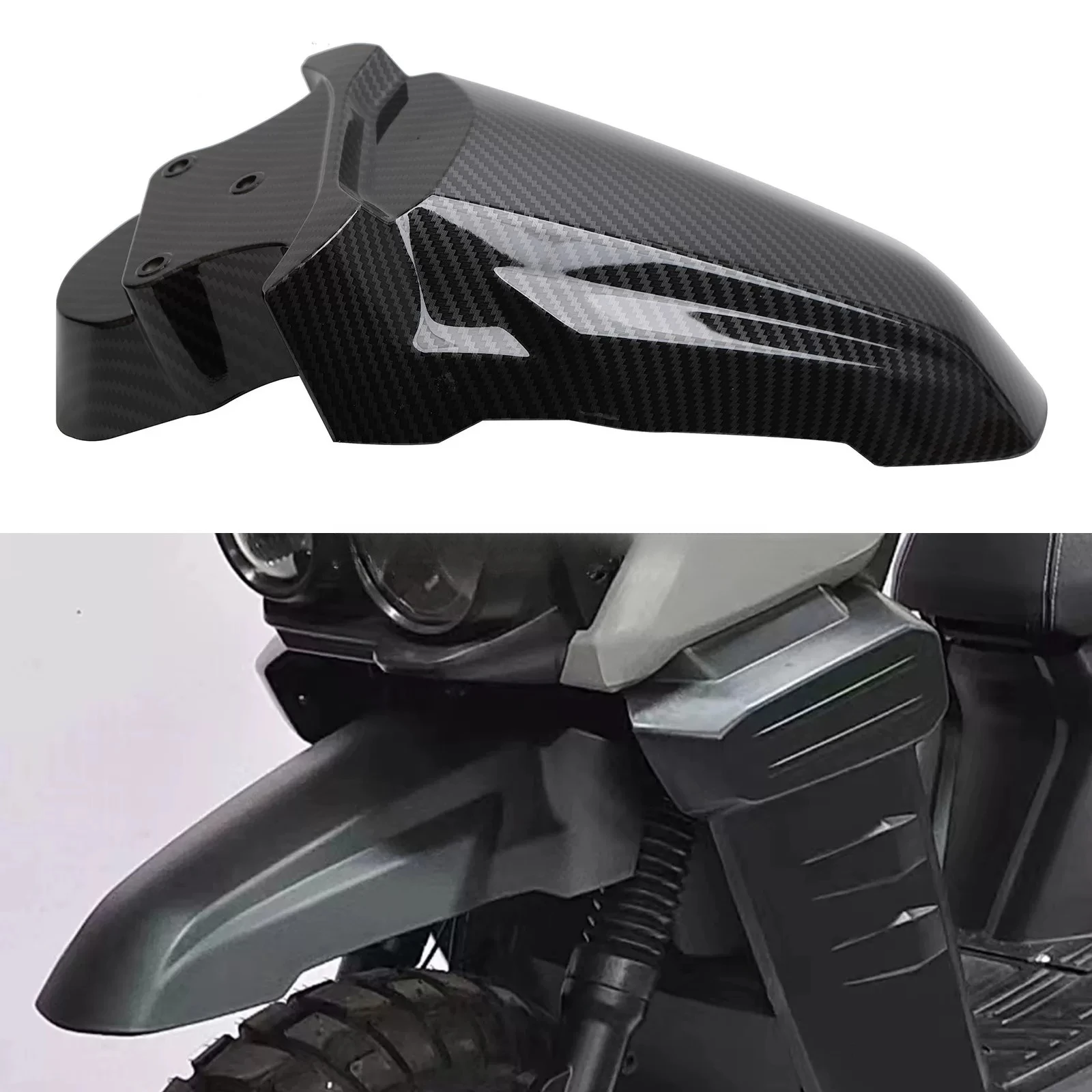150CC scooter front clay board BWS motorcycle modified water transfer carbon fiber pattern fender