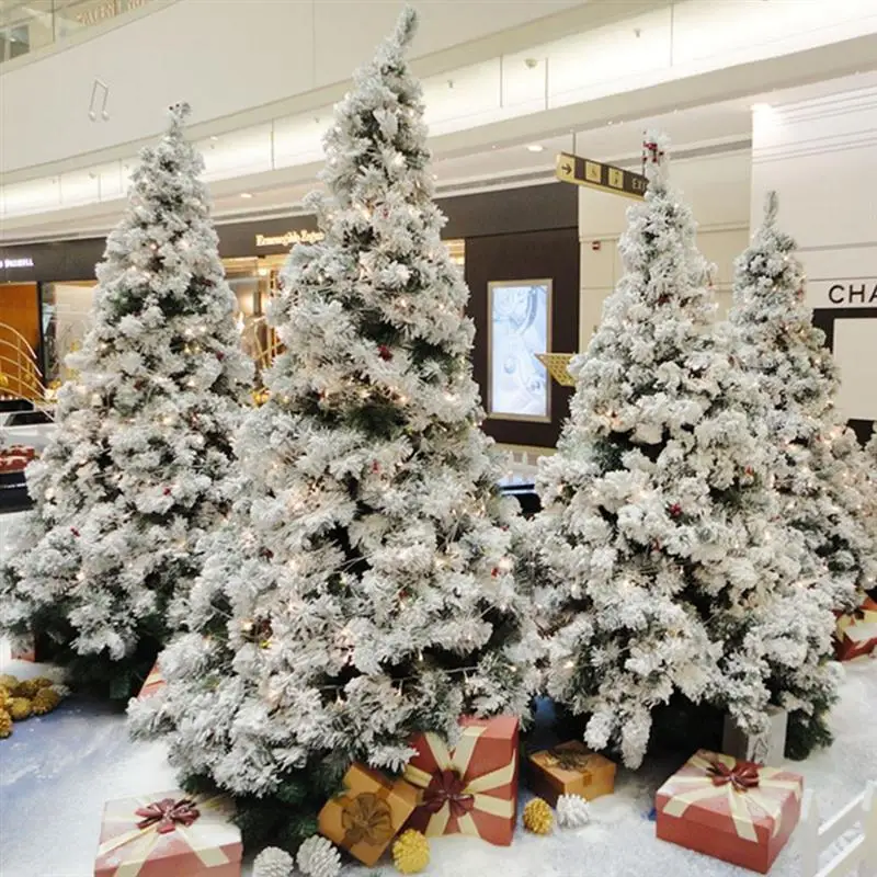 

Artificial Christmas Tree White Snow Flocking Christmas Tree Simulation Cedar Christmas Tree Mall Window Decoration Party Decor