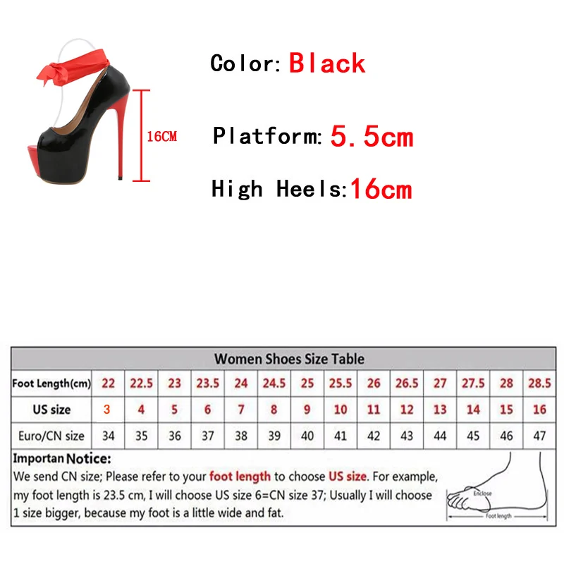 Spring Autumn Red Ankle Strap Platform Women Pumps Sexy Peep Toe Slingback High Heels Stiletto Fashion Runway Pole Dance Shoes