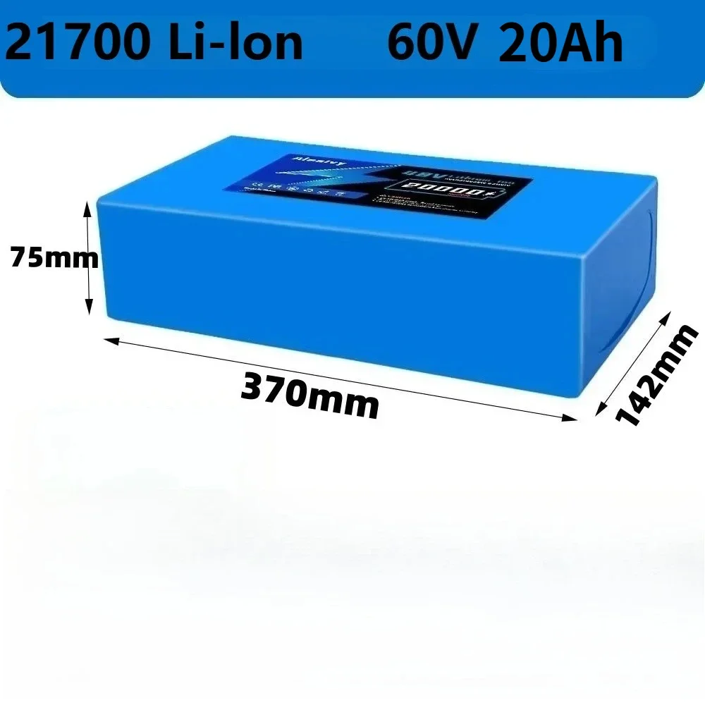 16S6P Aleaivy 60V 20Ah Lithium Battery Pack 20000mAh Large Capacity,Power for Scooter Long Distance Riding Equipped with Charger