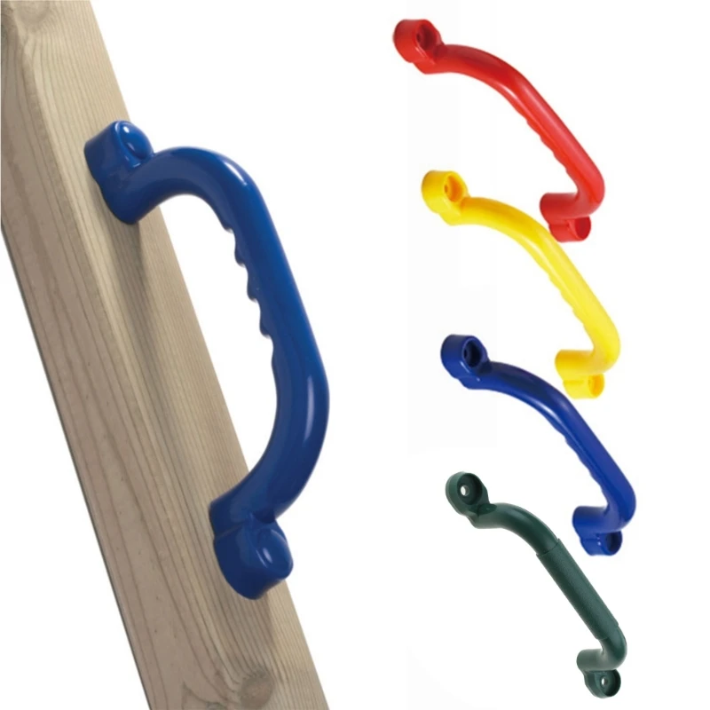 Child Climbing Frame Safety Handles Swing Accessories Garden Game Toy 2 Pcs Grab Handles Swing Toy Screws