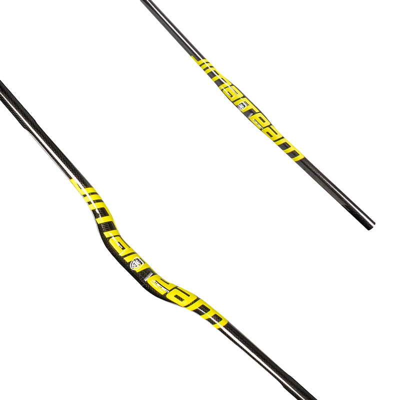 

Yellow JIMAITEAM mountain bike straight handlebar MTB handlebar carbon fiber straight handlebar drop handlebar 31.8mm