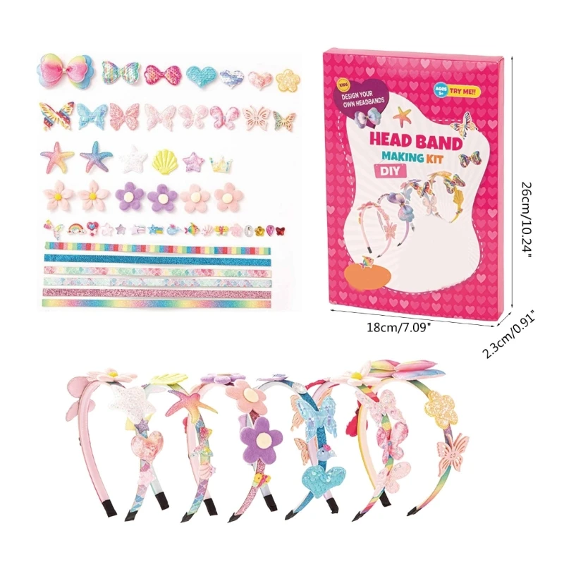 Mädchen-Prinzessin-Stirnband-Set-Kollektion, sicheres und langlebiges Prinzessin-Schmuckkästchen-Spielzeug, zum kreativen