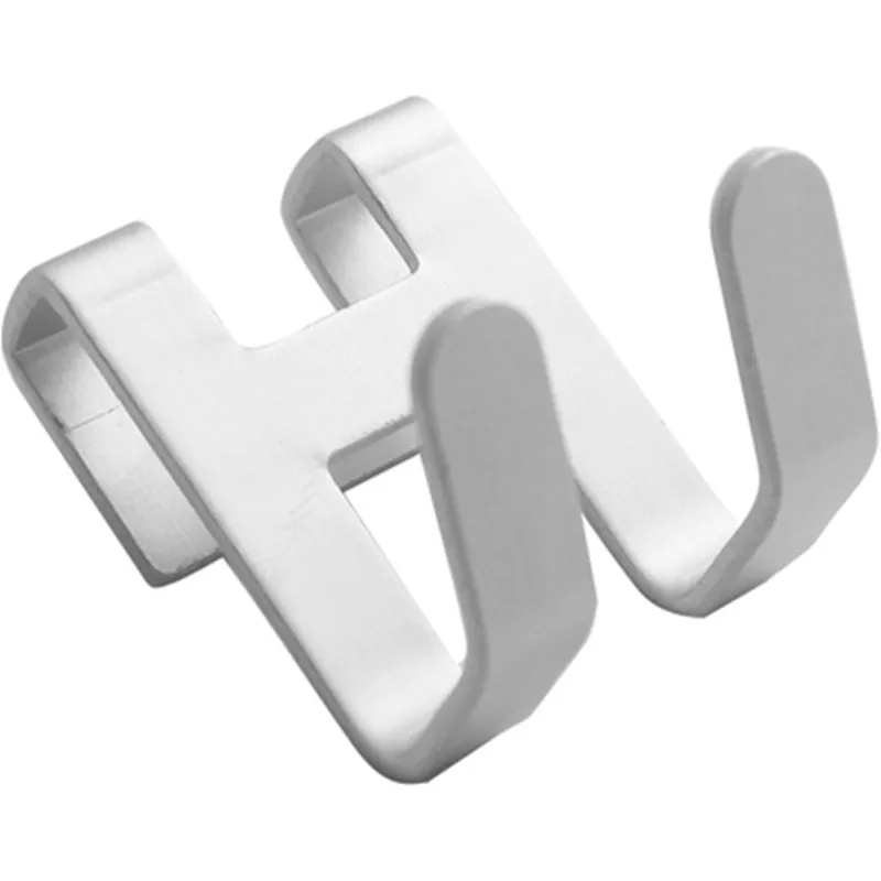 Przestrzeń Aluminiowy metalowy hak do drzwi w kształcie litery H Uchwyt na ręcznik prysznicowy Wieszak na ręczniki Łazienka kuchnia Organizuj sprzęt do przechowywania w domu — zdjęcie 7