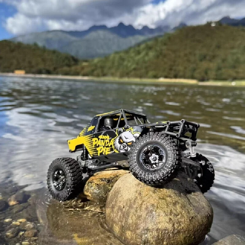 

Радиоуправляемый автомобиль с изображением панды, унисекс, для взрослых и детей, подарок, бесщеточный двигатель, внедорожный электрический игрушечный автомобиль с дистанционным управлением, альпинистский автомобиль