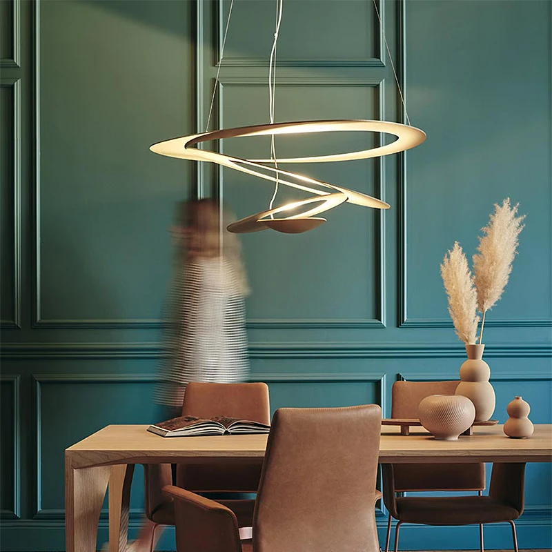 

Italian designer restaurant chandelier ceiling lights creative art banquet exhibition hall decoration UFO ceiling pendant light