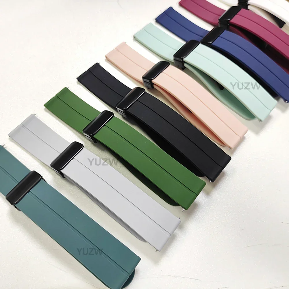 Силиконовый ремешок для часов с магнитной застежкой D-типа 20 мм 22 мм для Garmin Forerunner 570 47 мм 42 мм 265 255 Музыка/доставка 6/Venu 3 Ремешок