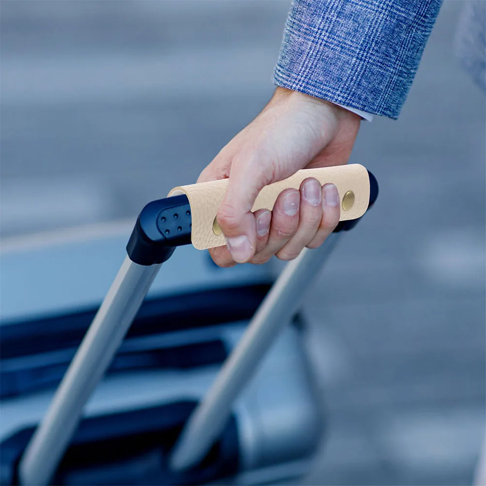

2 Pcs Anti-snap Gloves Luggage Handle Cover Canvas Bag Wrap for Pu Protectors Trolley Case
